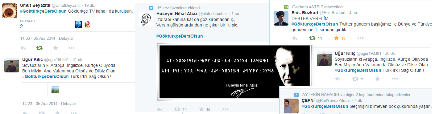 göktürkçe ders olsun twitter
